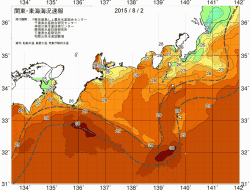 関東・東海海況速報/広域(2015/08/02)