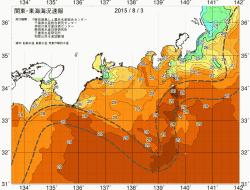 関東・東海海況速報/広域(2015/08/03)