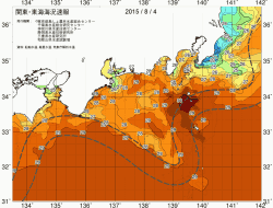 関東・東海海況速報/広域(2015/08/04)