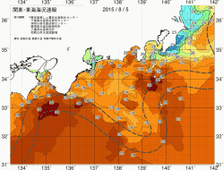 関東・東海海況速報/広域(2015/08/05)