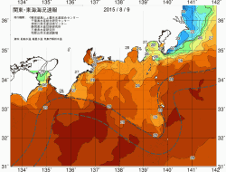 関東・東海海況速報/広域(2015/08/09)