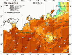 関東・東海海況速報/広域(2015/08/10)