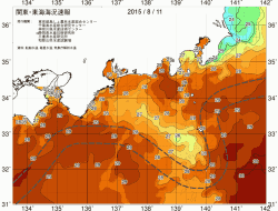 関東・東海海況速報/広域(2015/08/11)