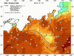 関東・東海海況速報/広域(2015/08/12)