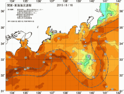 関東・東海海況速報/広域(2015/08/16)