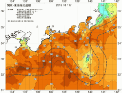 関東・東海海況速報/広域(2015/08/17)