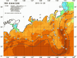 関東・東海海況速報/広域(2015/08/20)