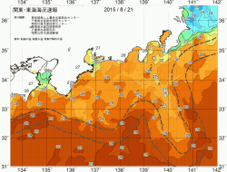 関東・東海海況速報/広域(2015/08/21)