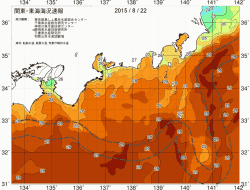 関東・東海海況速報/広域(2015/08/22)