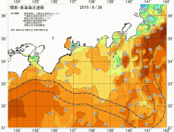 関東・東海海況速報/広域(2015/08/26)