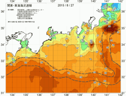 関東・東海海況速報/広域(2015/08/27)