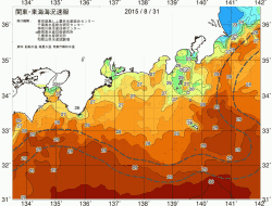 関東・東海海況速報/広域(2015/08/31)