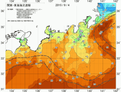 関東・東海海況速報/広域(2015/09/04)