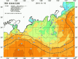 関東・東海海況速報/広域(2015/09/10)