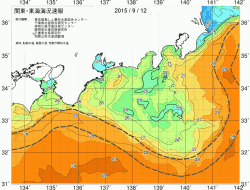 関東・東海海況速報/広域(2015/09/12)