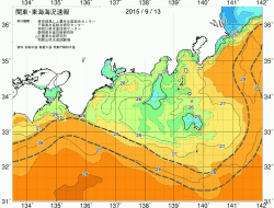 関東・東海海況速報/広域(2015/09/13)