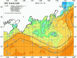 関東・東海海況速報/広域(2015/09/14)