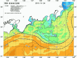 関東・東海海況速報/広域(2015/09/24)