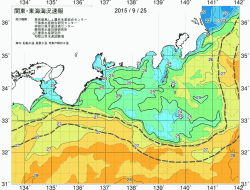 関東・東海海況速報/広域(2015/09/25)