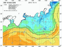 関東・東海海況速報/広域(2015/10/04)