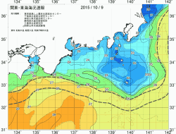 関東・東海海況速報/広域(2015/10/09)