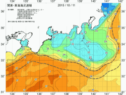 関東・東海海況速報/広域(2015/10/11)