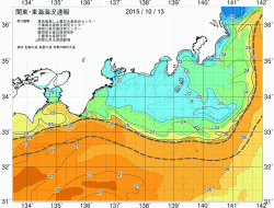 関東・東海海況速報/広域(2015/10/13)