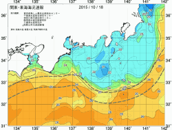 関東・東海海況速報/広域(2015/10/18)