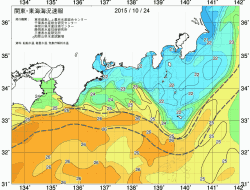 関東・東海海況速報/広域(2015/10/24)