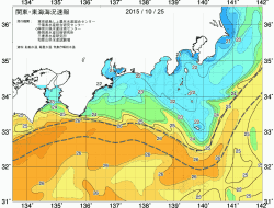 関東・東海海況速報/広域(2015/10/25)