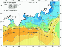 関東・東海海況速報/広域(2015/10/28)