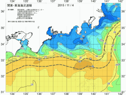 関東・東海海況速報/広域(2015/11/04)