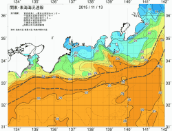 関東・東海海況速報/広域(2015/11/13)
