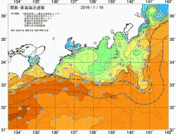 関東・東海海況速報/広域(2016/01/16)