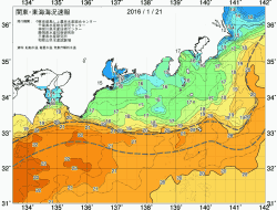 関東・東海海況速報/広域(2016/01/21)