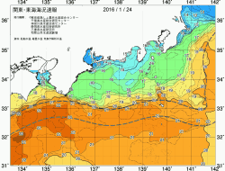 関東・東海海況速報/広域(2016/01/24)