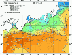 関東・東海海況速報/広域(2016/01/25)