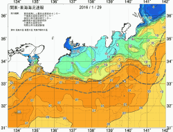 関東・東海海況速報/広域(2016/01/29)