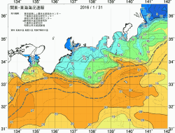 関東・東海海況速報/広域(2016/01/31)