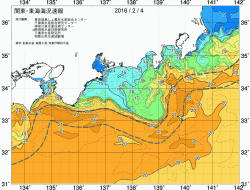 関東・東海海況速報/広域(2016/02/04)