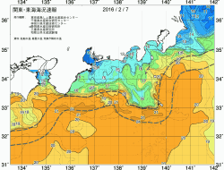 関東・東海海況速報/広域(2016/02/07)