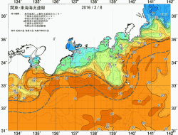 関東・東海海況速報/広域(2016/02/08)
