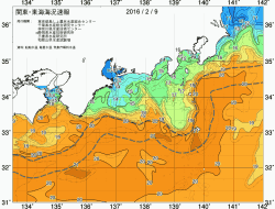 関東・東海海況速報/広域(2016/02/09)