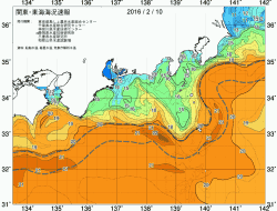 関東・東海海況速報/広域(2016/02/10)