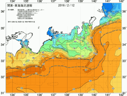 関東・東海海況速報/広域(2016/02/12)
