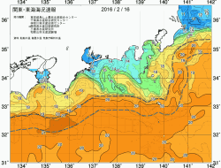 関東・東海海況速報/広域(2016/02/16)