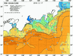 関東・東海海況速報/広域(2016/02/17)