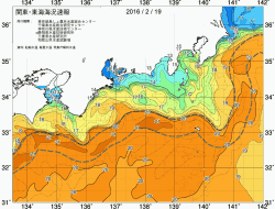 関東・東海海況速報/広域(2016/02/19)