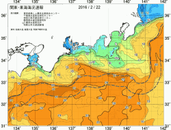 関東・東海海況速報/広域(2016/02/22)