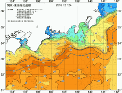 関東・東海海況速報/広域(2016/02/24)
